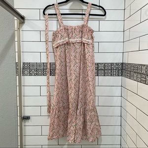 Vintage 70’s✨🌺 Handmade floral tank midi dress